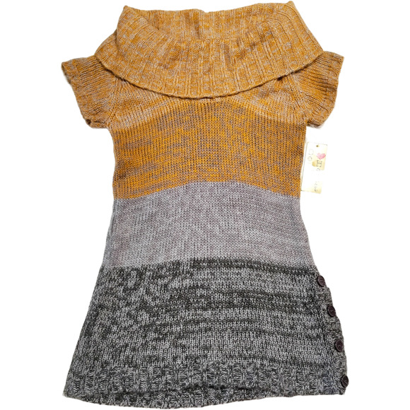 Derek Heart Junior's Size Large Y2K Tunic Cable Knit Cowl Neck Sweater - Picture 1 of 12